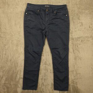 Alday pants straight leg men's 35x32 blue 4 way stretch five pocket